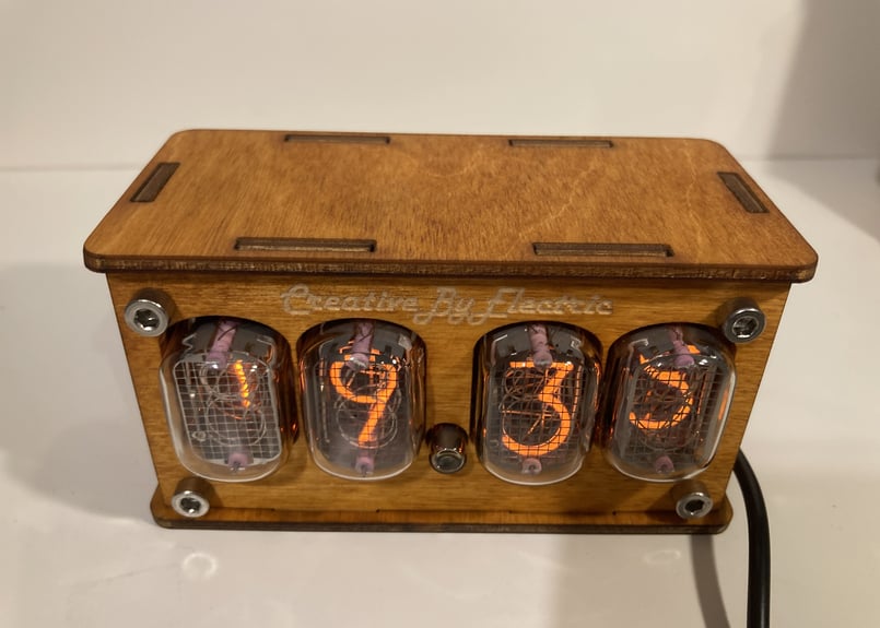 ニキシー管時計 IN-12 4チューブ | Nixie Tube+ ニキシー管時計 IN-12 4チューブ | Nixie Tube+