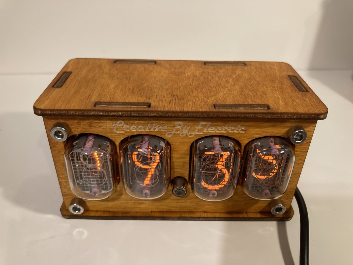 ニキシー管時計 IN-12 4チューブ | Nixie Tube+ ニキシー管時計 IN-12 4チューブ | Nixie Tube+