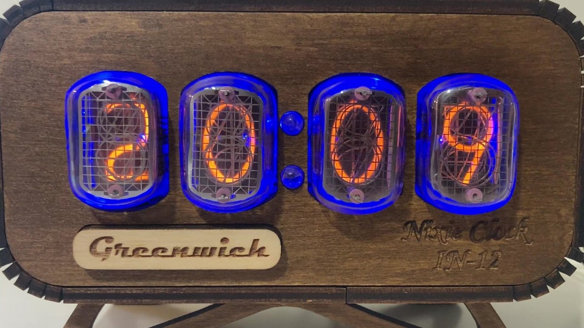 ニキシー管時計 NIXIE CLOCK 4桁 IN-12使用 ニキシー管時計 IN-12 4チューブ | Nixie Tube+