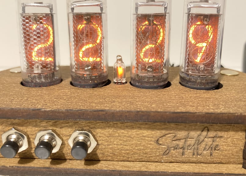 Nixie Tube Clock IN-14 オレンジライト レトロ ヴィンテージ Nixie Tube Clock IN-14 オレンジライト レトロ ヴィンテージ