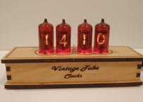 Nixie Tube Clock IN-14 オレンジライト レトロ ヴィンテージ ニキシー