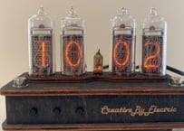 Nixie Tube Clock IN-14 オレンジライト レトロ ヴィンテージ ニキシー