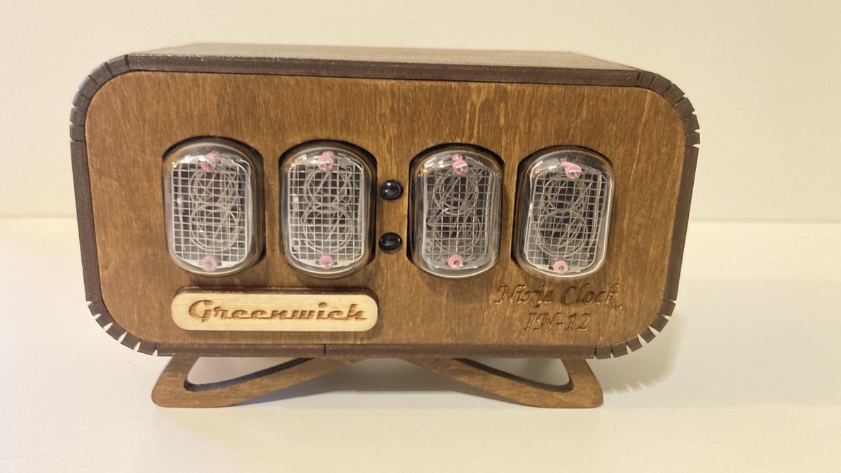 ニキシー管時計 NIXIE CLOCK 4桁 IN-12使用 ニキシー管時計 IN