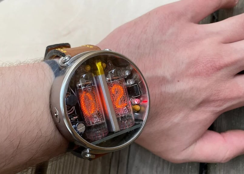 Nixie Tube Watch IN16 Steampunk ニキシー管 腕時計 | Nix Nixie Tube Watch IN16 Steampunk ニキシー管 腕時計 | Nix