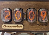 Nixie Tube Clock IN-14 オレンジライト レトロ ヴィンテージ ニキシー