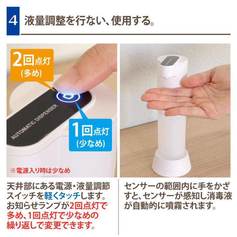 アルコール消毒用 オートディスペンサー 150ml Slim TDS-ADS スリム