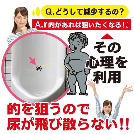 おしっこ シール トイレ ターゲットシール 温度変化 3枚入り