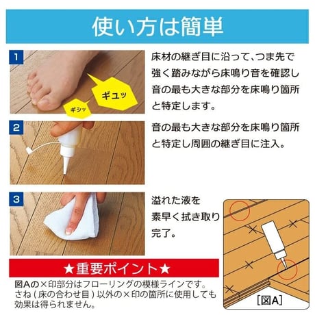 床鳴りピタット RKP-43 リペアの達人