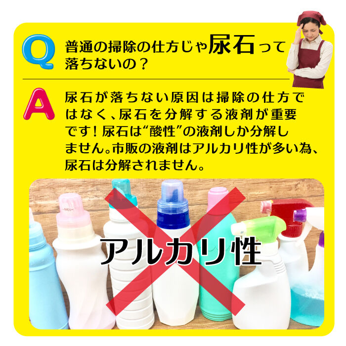 尿石除去剤 強力 尿石おとし 尿石バブルNEO ブルー 500ml TU-86A 陶器