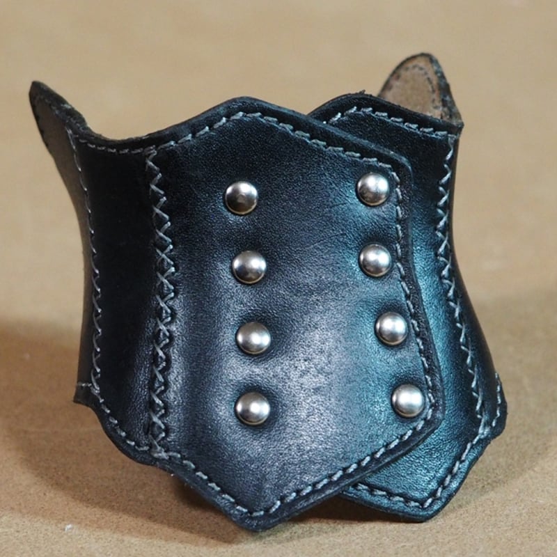 色指定製作)レザーコルセット(DD用)ダブルボタンタイプ (ID:MN097a-CO