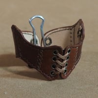 (色指定製作)レザーショートコルセット　前面クローズタイプ(MDD用) (ID:MN104a-CO)