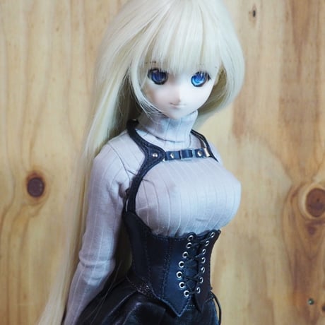 (色指定製作)レザーコルセット用ショルダーベルト(DD用)連結型タイプB (ID:MN095a-CO)