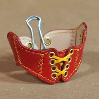 (色指定製作)レザーショートコルセット　前面オープンタイプ(MDD用) (ID:MN094a-CO)