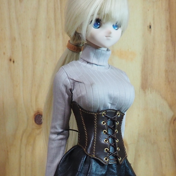 新品　タグ付き　DarkRedRUM　廃退　ダメージ　姫袖カーデ　コルセット付き fit=scale-down,w=1200
