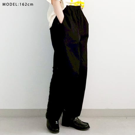 サイドフリル切替ワイドパンツ