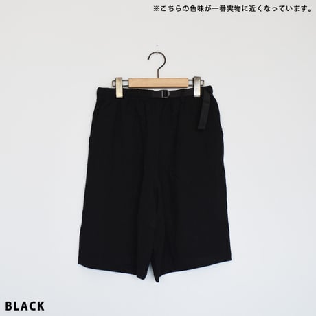麻レーヨンボイルハーフパンツ
