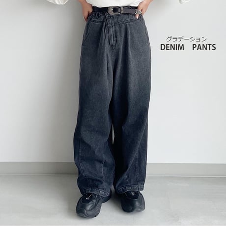 harapeco eコレクション デニムパンツ ブリーチ e]Denim Pants