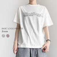 ベーシックロゴプリントT