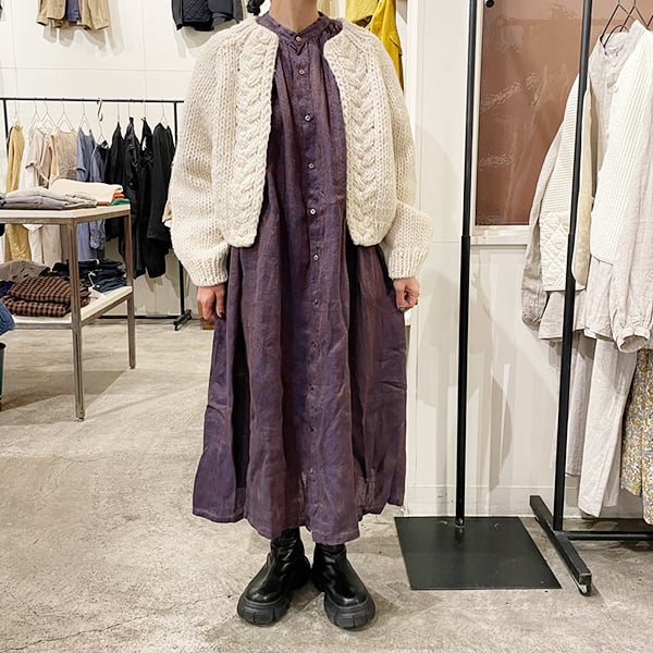 イチ•アンティークス　アステカジャーガードドレス　リネン　ベージュ fit=scale-down,w=1200