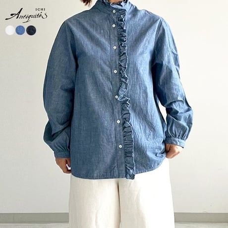 【新品未使用タグ付き】ICHI Antiquités　東炊きリネンショートローブ i c h i