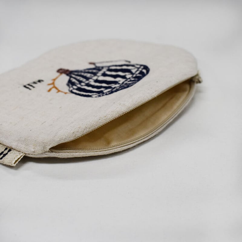 unii 21S3051 ワンポイント刺繍マルポーチ | riparipa