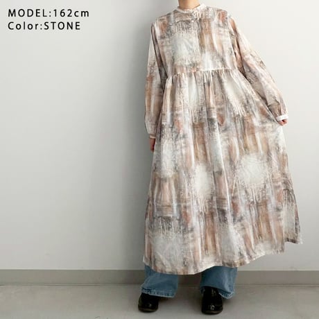 インクジェットプリント2WAYワンピース