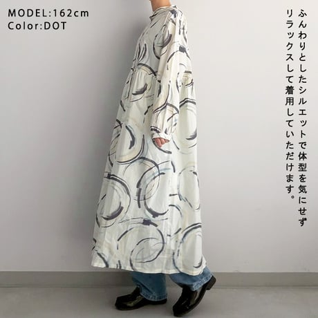 インクジェットプリント2WAYワンピース