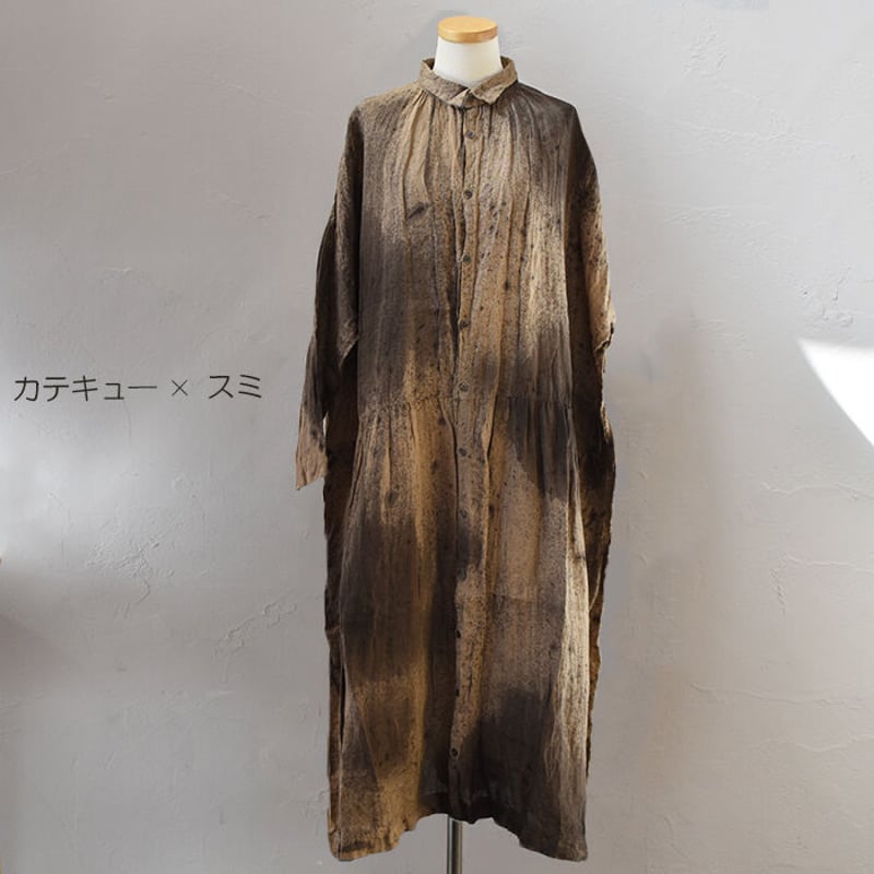 ハンドメイド　作家様　リネンワンピース ハンドメイド　作家様　リネンワンピース