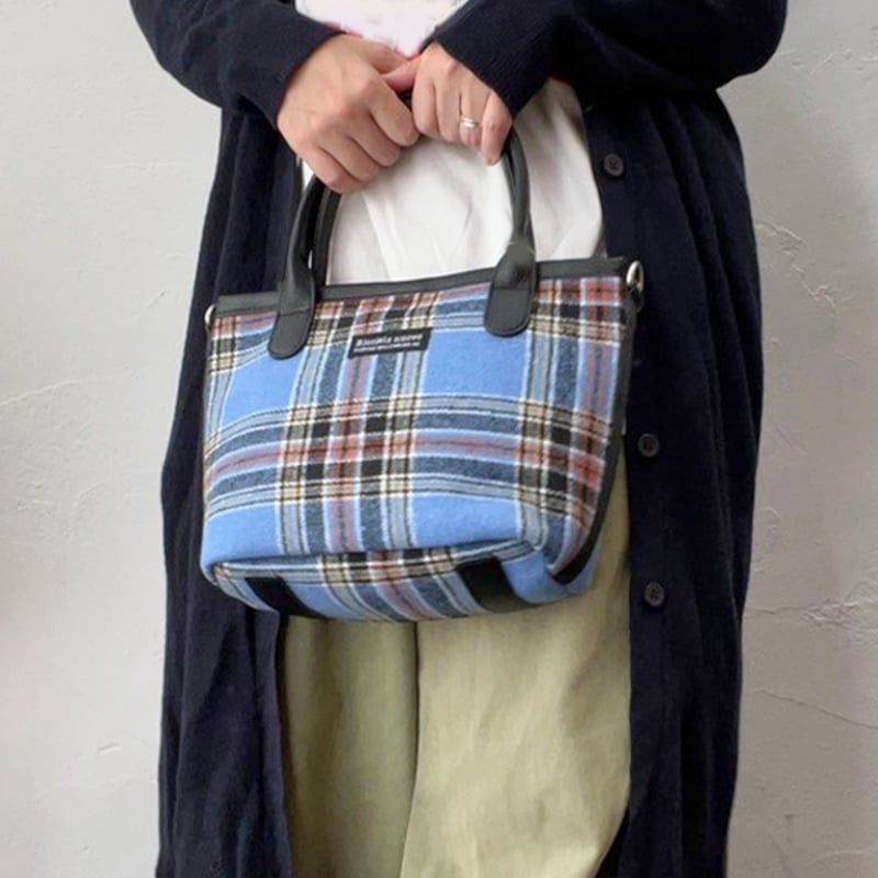 BLUCIELO タータンチェック2WAYミニトートバッグ | riparipa