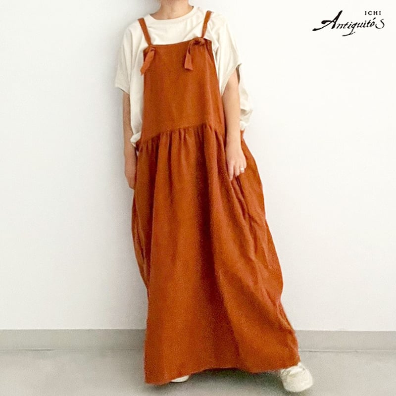 HISCHRONE エプロンドレス リネンエプロンドレス | riparipa