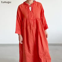 リネンキャンバスワンピース