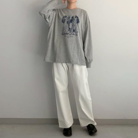 ツインズDOGプリントBIGロンT