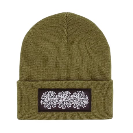 FUCKING AWESOME / THREE SPIRAL EDGE STITCH BEANIE