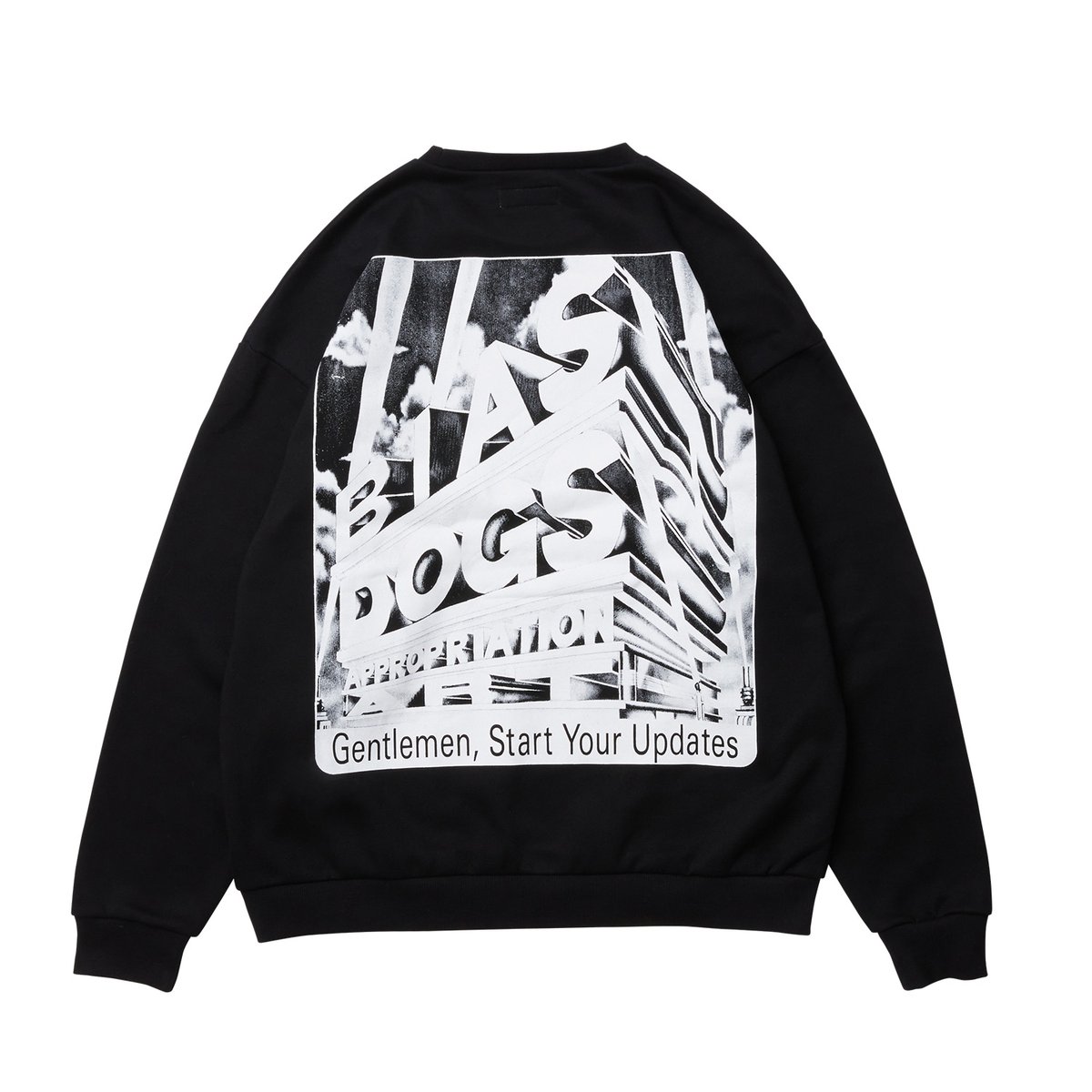 EVISEN / BIAS DOGS MAX MACHINE CREW SWEAT - BL