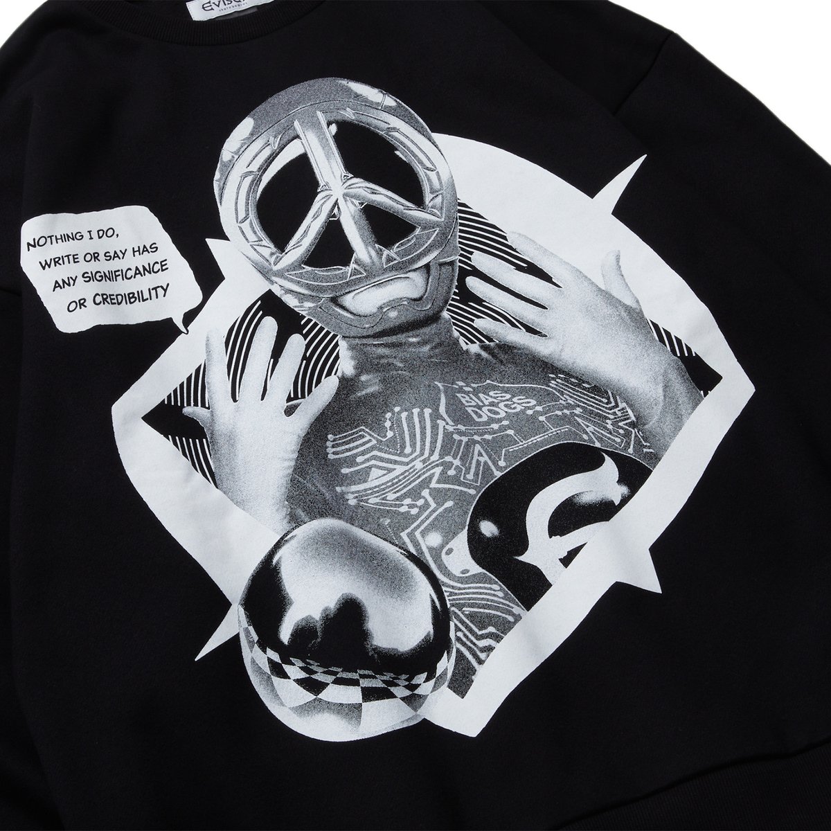 EVISEN / BIAS DOGS MAX MACHINE CREW SWEAT - BL