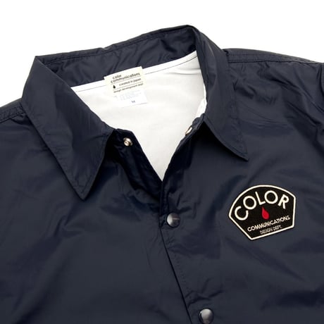 COLOR COMMUNICATIONS / DESIGN DEPT. PATCH COACH JACKET - NAVY