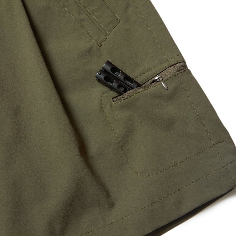 EVISEN SKATEBOARDS / PIPING SHORT PANTS - OLIVE EVISEN SKATEBOARDS / PIPING SHORT PANTS - OLIVE