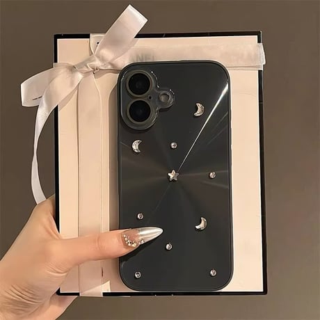 S74236 月と星のキラキラiPhoneケース