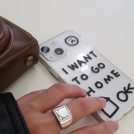 L61964 I WANT TO GO HOME iPhoneケース