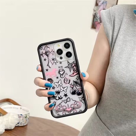 S74815 Y2KポップアートiPhoneケース
