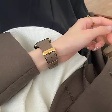 N00194 デイリーエレガント レザーApplewatchバンド