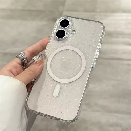 【即納商品】L62184 グリッターMagSafe対応 iPhoneケース