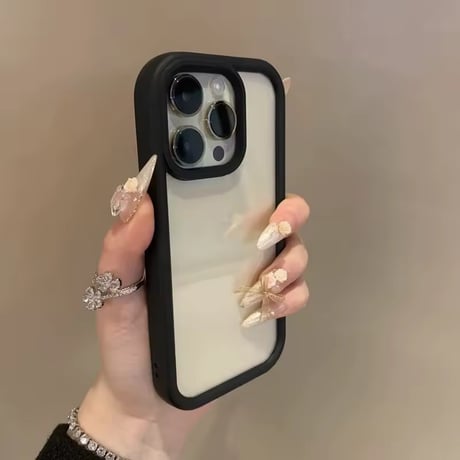 L62349 カラーフレームクリア iPhoneケース