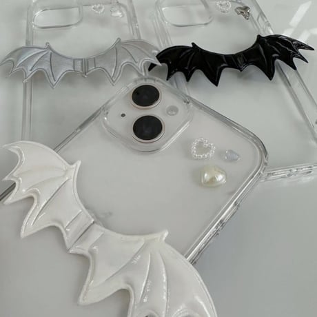 𓊆 nanomita限定アイテム 𓊇 全機種対応！悪魔の羽 推しクリアケースʚ♥ɞ L62146