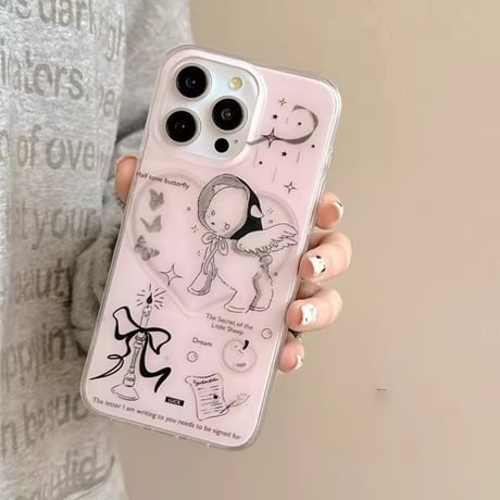 S75353 ドリーミーエンジェルピンク iPhoneケース