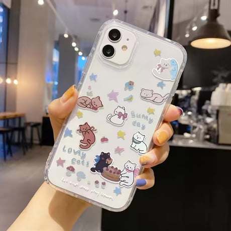 L62373 ゆるねこアート iPhoneケース