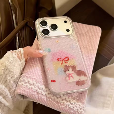 S75566 ドーリーハウスキャット iPhoneケース