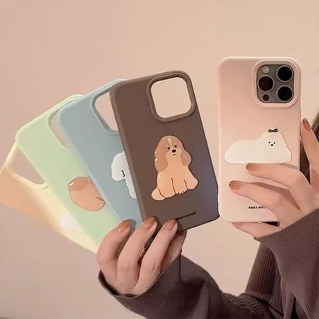 S74606 つるつやわんこのスマホケース