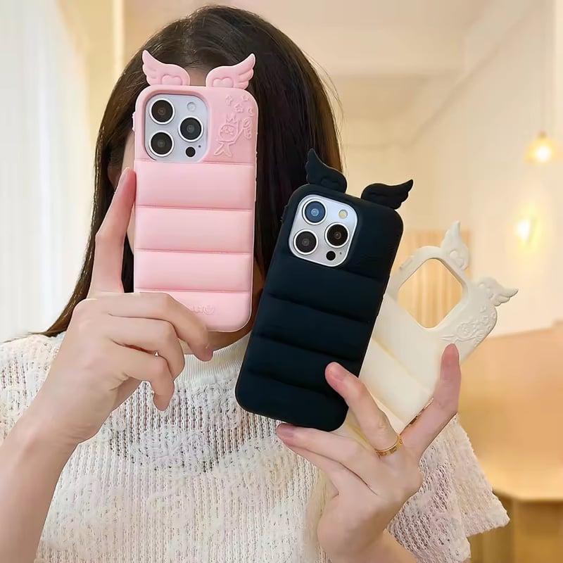 S74699 Angel Wing Puffy iPhoneCase | nanomita