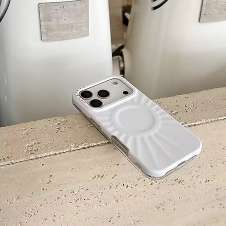S75147 MagSafe対応 くっきり立体サークル iPhoneケース